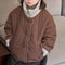 Sumi Soft Funnel Neck Padded Coat (Coffee)